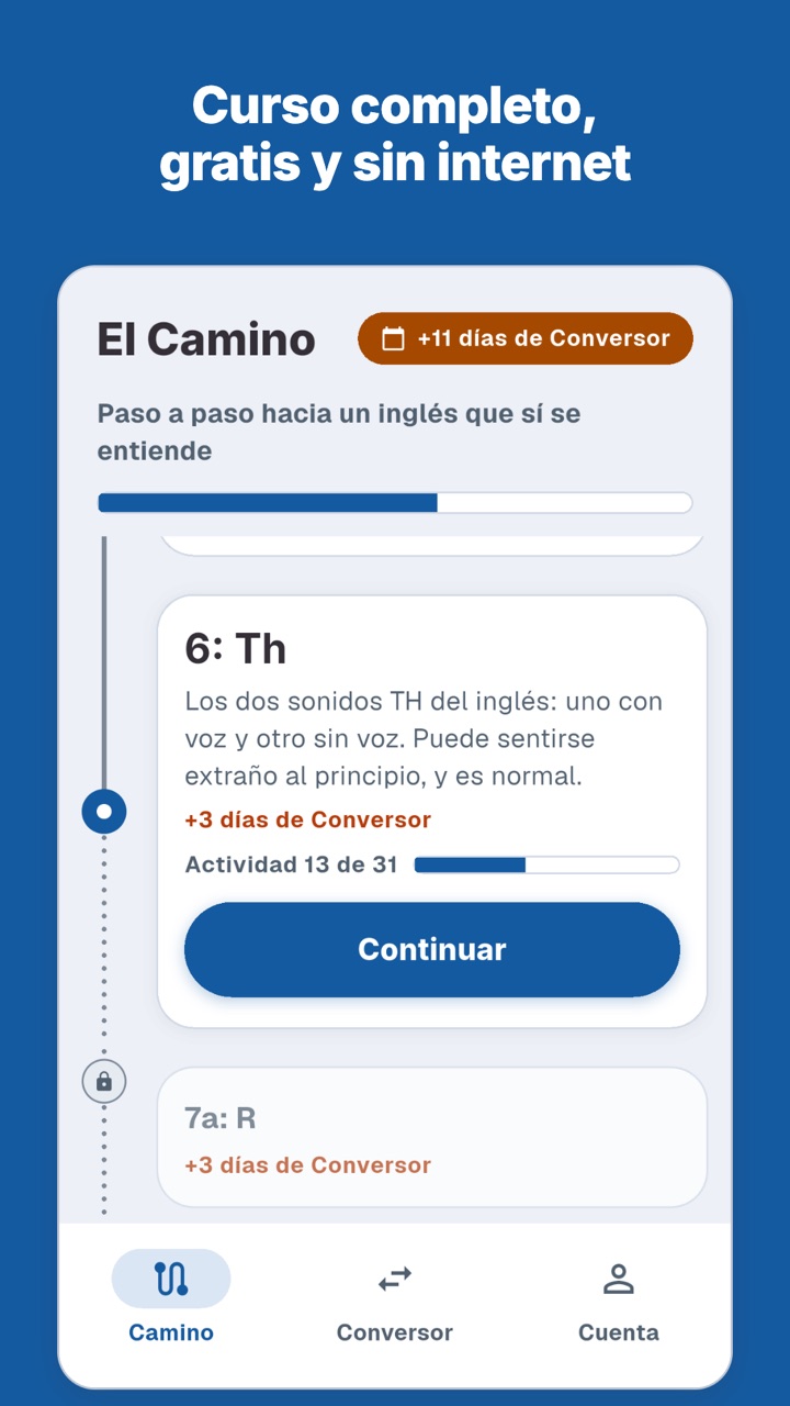 Curso completo, gratis y sin internet