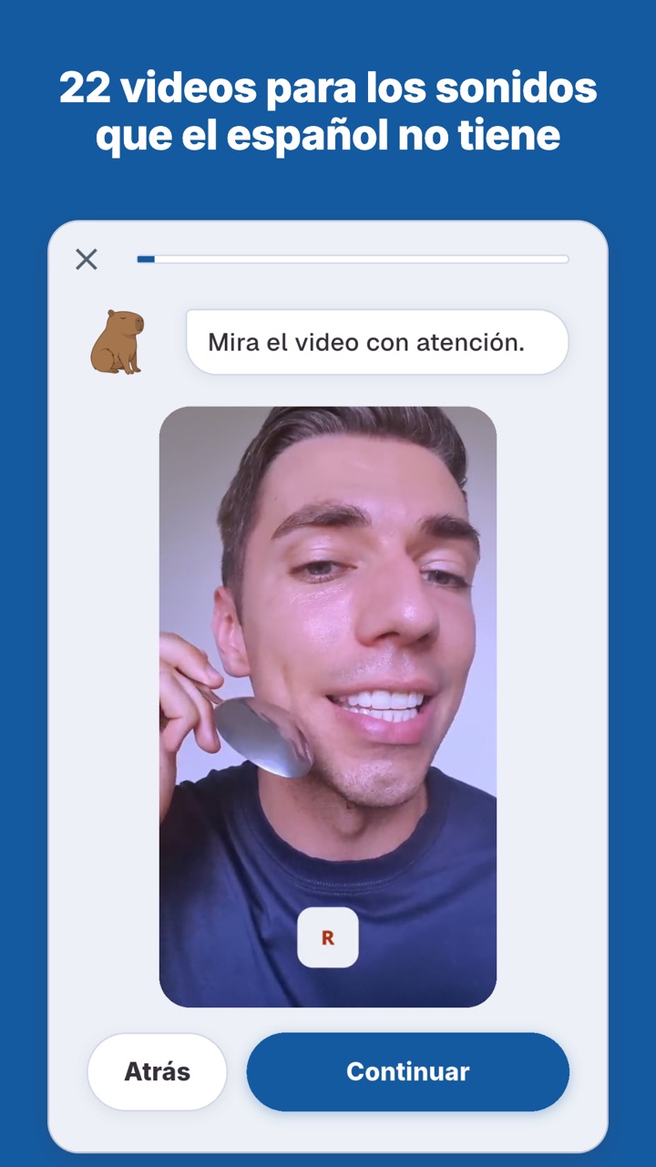 22 videos para los sonidos que el español no tiene