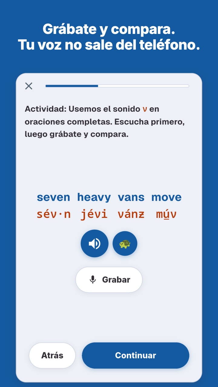 Grábate y compara. Tu voz no sale del teléfono.